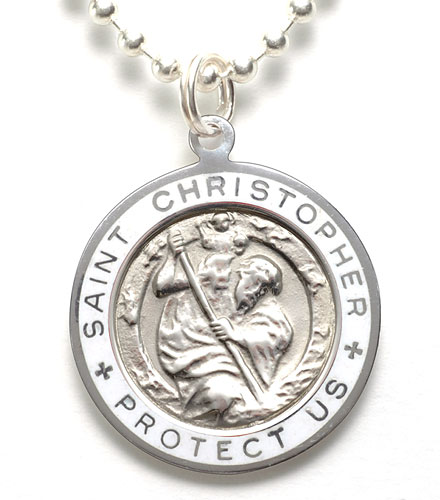 St.Christopher Large silver-white item photo1