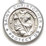 St.Christopher silver-white