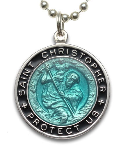 St.Christopher Large turquoise-black item photo1