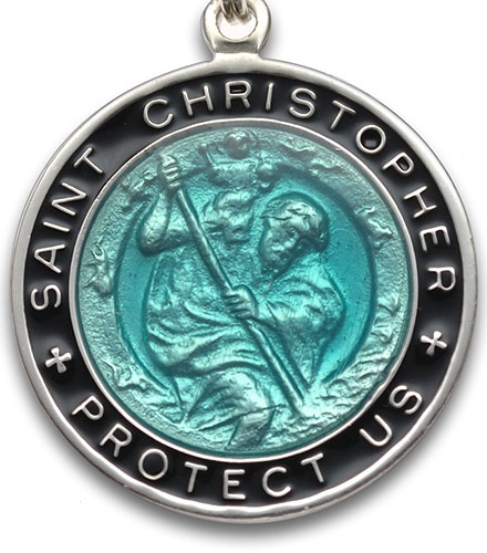 St.Christopher Large turquoise-black item photo2