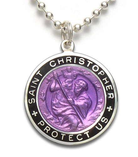 St.Christopher Large violet-black item photo1