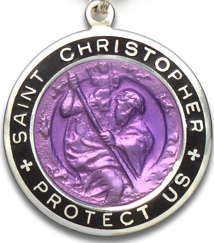 St.Christopher Large violet-black item photo2