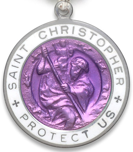 St.Christopher Large violet-white item photo2