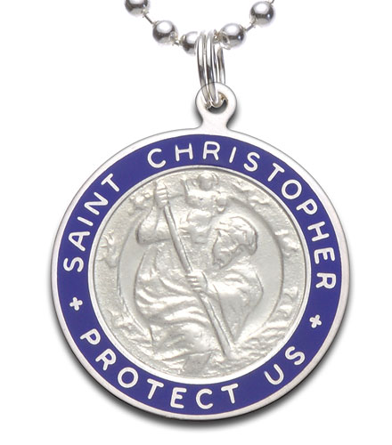 St.Christopher Large white-blue item photo1