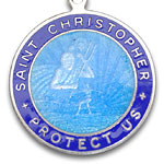 St.Christopher セント クリストファー ラージ bluebird-blue pair