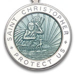 St.Christopher セント クリストファー ラージ lightgreen-white pair