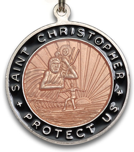 St.Christopher orange-black pair item photo2