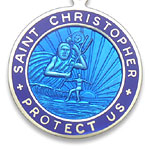 St.Christopher セント クリストファー ラージ royalblue-blue pair