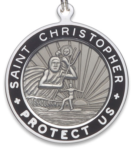 St.Christopher Large slate-black pair item photo2