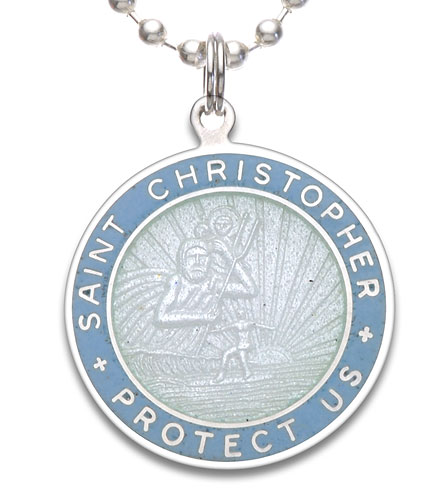 St.Christopher Large white-atlanticblue pair item photo1