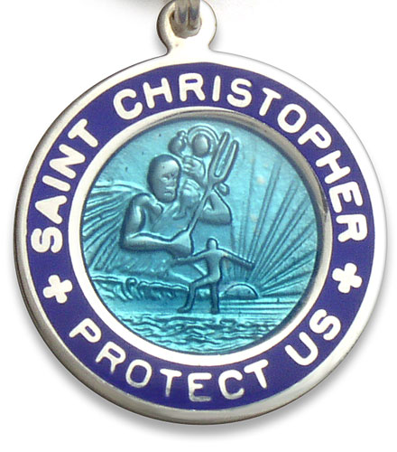 St.Christopher Small aquamarin-blue item photo2