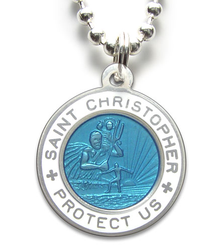 St.Christopher Small aquamarin-white item photo1
