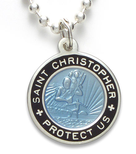 St.Christopher Small babyblue-black item photo1