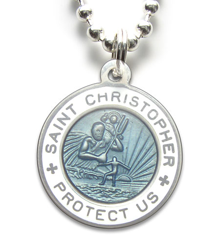 St.Christopher Small babyblue-white item photo1