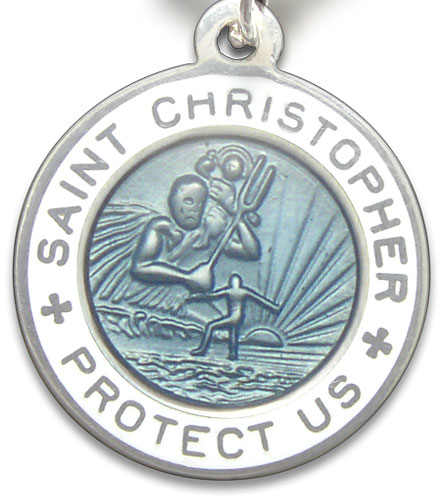 St.Christopher Small babyblue-white item photo2