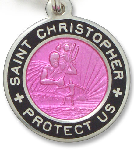 St.Christopher Small fuchsia-black item photo2