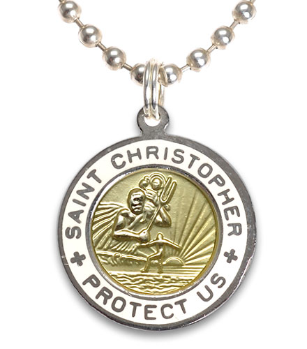 St.Christopher gold-white item photo1