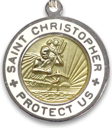 St.Christopher gold-white item photo2