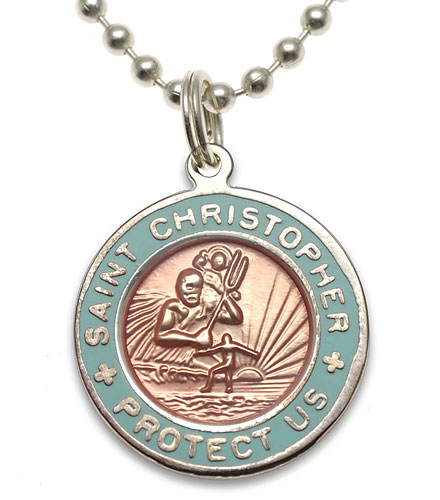 St.Christopher orange-babyblue item photo1