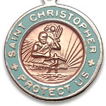 St.Christopher セント クリストファー スモール orange-babyblue
