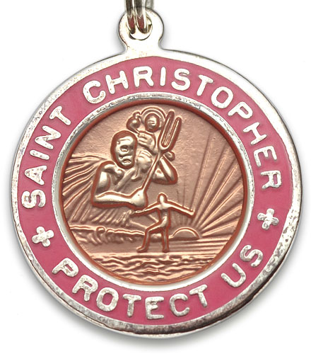 St.Christopher orange-pink item photo2