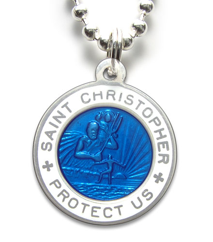 St.Christopher Small royalblue-white item photo1