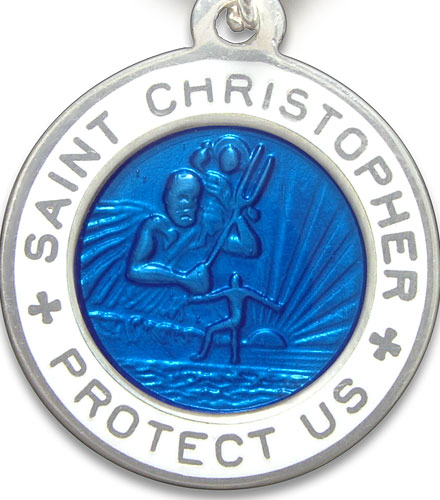 St.Christopher Small royalblue-white item photo2