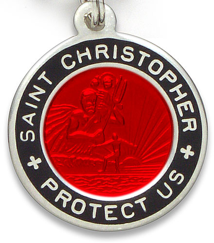 St.Christopher Small red-black item photo2