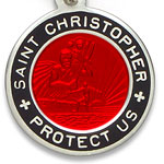 St.Christopher セント クリストファー スモール red-black