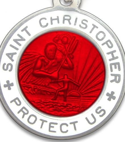 St.Christopher Small red-white item photo2