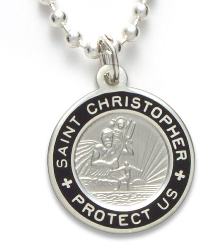 St.Christopher Small silver-black item photo1