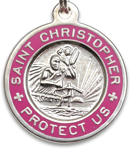 St.Christopher silver-fuchsia item photo2