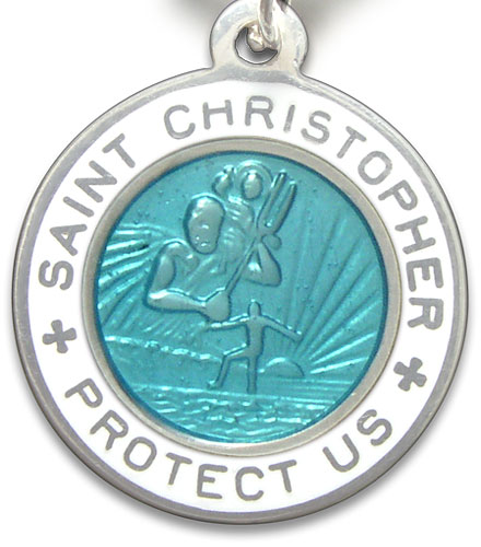St.Christopher Small turquoise-white item photo2