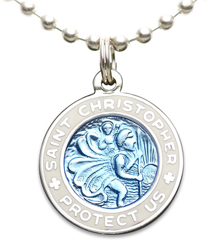 St.Christopher Small 60org babyblue-white item photo1