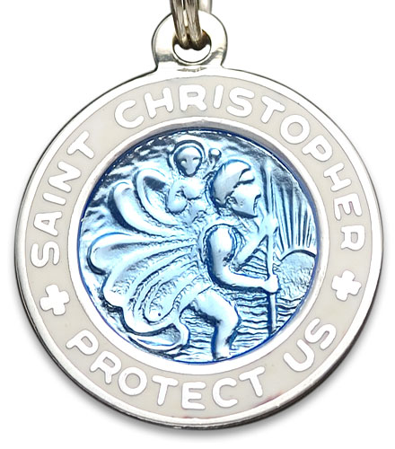 St.Christopher Small 60org babyblue-white item photo2