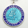 St.Christopher セント クリストファー ラージ aquamarin-blue pair