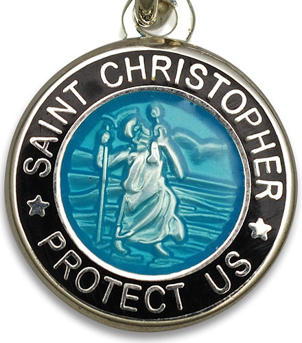 St.Christopher aquamarin black item photo2
