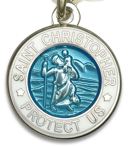 St.Christopher aquamarin white item photo2