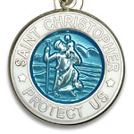 St.Christopher セント クリストファー ブレスレット aquamarin white