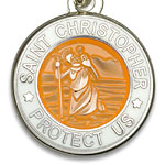 St.Christopher セント クリストファー ブレスレット apricot white