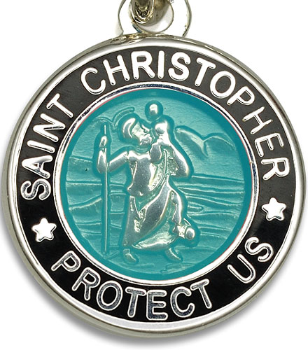 St.Christopher babyblue black item photo2