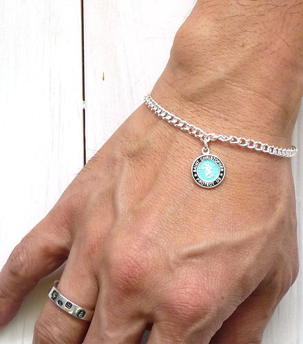 St.Christopher babyblue black item photo3