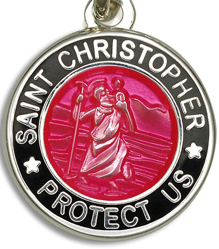 St.Christopher fuchsia black item photo2