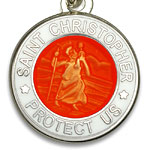 St.Christopher セント クリストファー ブレスレット orange white