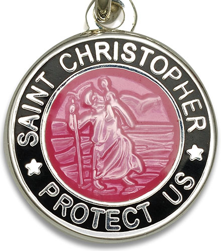 St.Christopher pink black item photo2