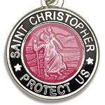 St.Christopher セント クリストファー ブレスレット pink black
