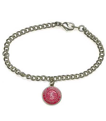 St.Christopher pink fuchsia item photo1