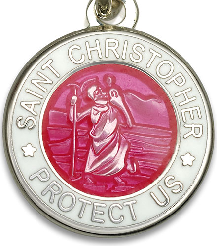 St.Christopher pink white item photo2