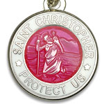 St.Christopher セント クリストファー ブレスレット pink white