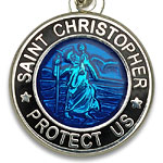 St.Christopher セント クリストファー ブレスレット royalblue black